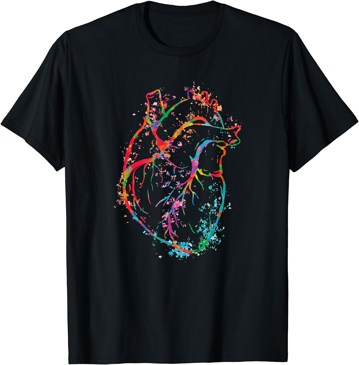 Beautiful Watercolour Heart Organ Human Body Anatomy T-Shirt - Walmart.com