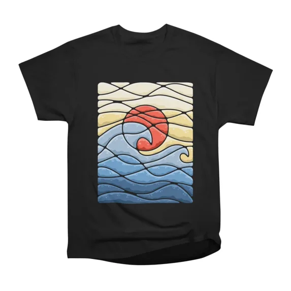 Beautiful Waves T-Shirt Tee Gift For Him Merch For Her Apparel For Friend