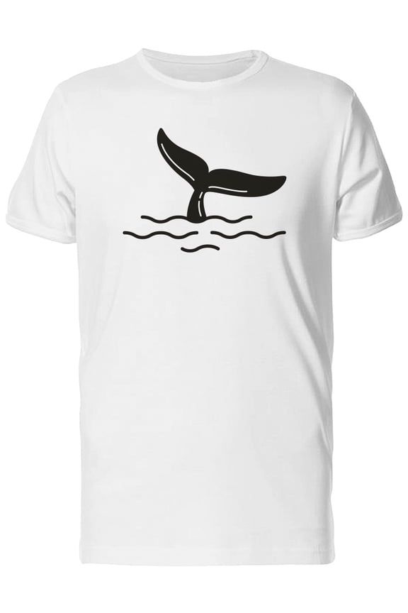 Beautiful Whale Tail T-Shirt Men -Image by Shutterstock, Male Large