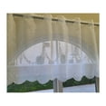 thumbnail image 1 of Beautiful White Embroidered Curtain Kitchen Half Window White Sheer Polyester Curtains Rod Pocket Curtain, 1 of 4