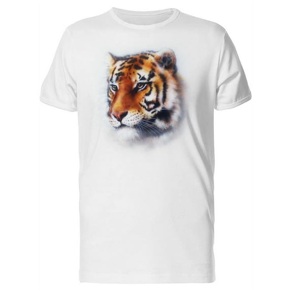 Beautiful Wildlife Tiger, Feline T-Shirt Men -Image by Shutterstock, Male 3X-Large