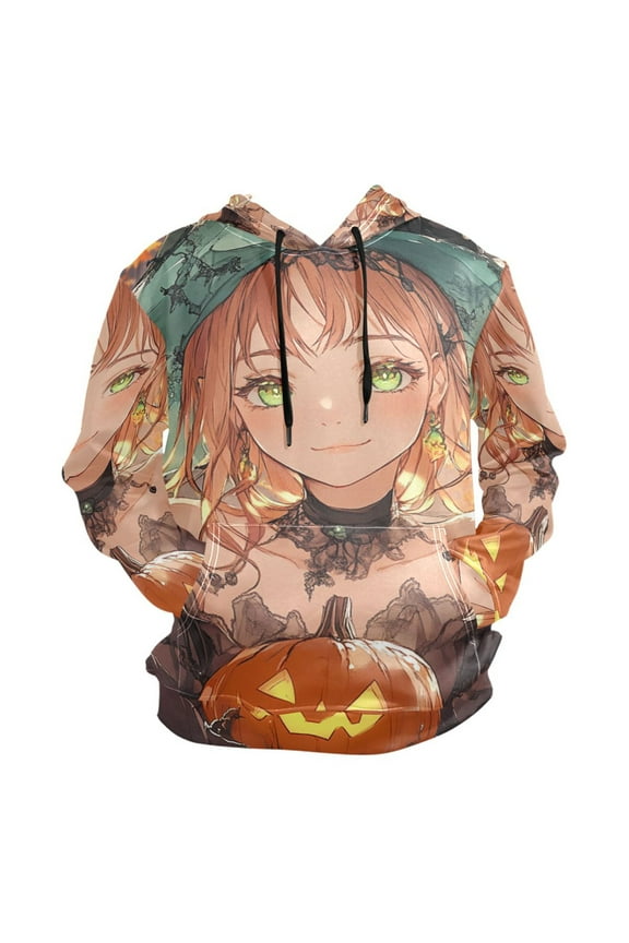 Beautiful Witch for Halloween Men’s Hoodies Sweatshirt Fleece Jackets Long Sleeve Sweatshirts