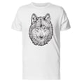 thumbnail image 1 of Beautiful Wolf Face Sketch Tee Men's -Image by Shutterstock, 1 of 4