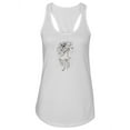 thumbnail image 1 of Beautiful Woman Sketch Racerback Tank Women -Image by Shutterstock, Female Large, 1 of 4