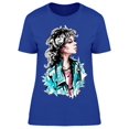 thumbnail image 1 of Beautiful Woman With Bangs T-Shirt Women -Image by Shutterstock, Female XX-Large, 1 of 2