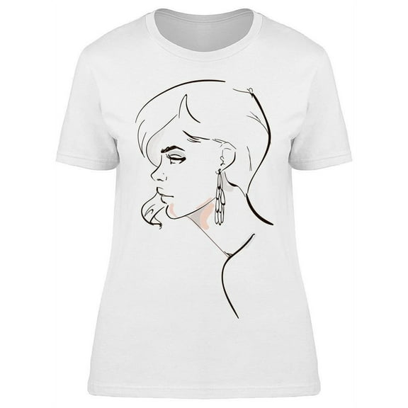 Beautiful Woman With Jewelry T-Shirt Women -Image by Shutterstock, Female x-Large