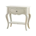 thumbnail image 1 of Beautiful Wood Nightstand By Edalene Pearl White - Saltoro Sherpi, 1 of 5