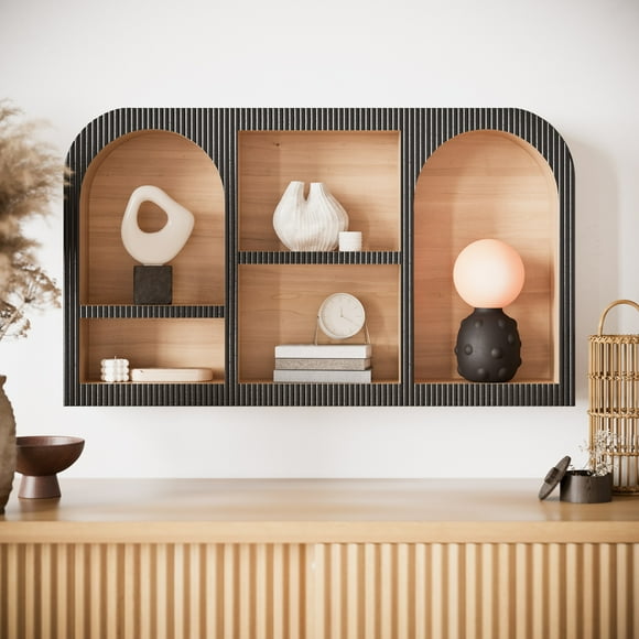 Beautiful Wooden Wall Mounted Cubby Shelf 30.5" X 18.25"