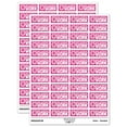 thumbnail image 1 of Beautiful Work Bee Teacher Student School Sticker Set - Hot Pink - Gloss Finish - 1.25" Mini, 1 of 7