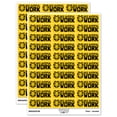 thumbnail image 1 of Beautiful Work Bee Teacher Student School Sticker Set - Yellow - Gloss Finish - 1.75" Medium, 1 of 7