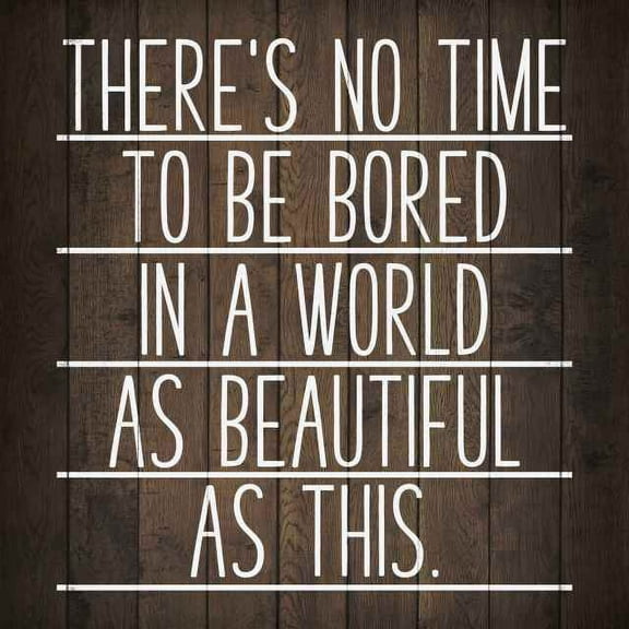 Beautiful World Inpiration Camping Rustic Looking Wood Sign Wall Décor Gift 8 x 8 Wood Sign B3-08080061025