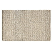 Beautiful Woven Boucle Scatter Rug by Drew Barrymore, 27" x 45", Ivory/Brown