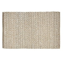 Beautiful Woven Boucle Scatter Rug by Drew Barrymore, 27" x 45", Ivory/Brown