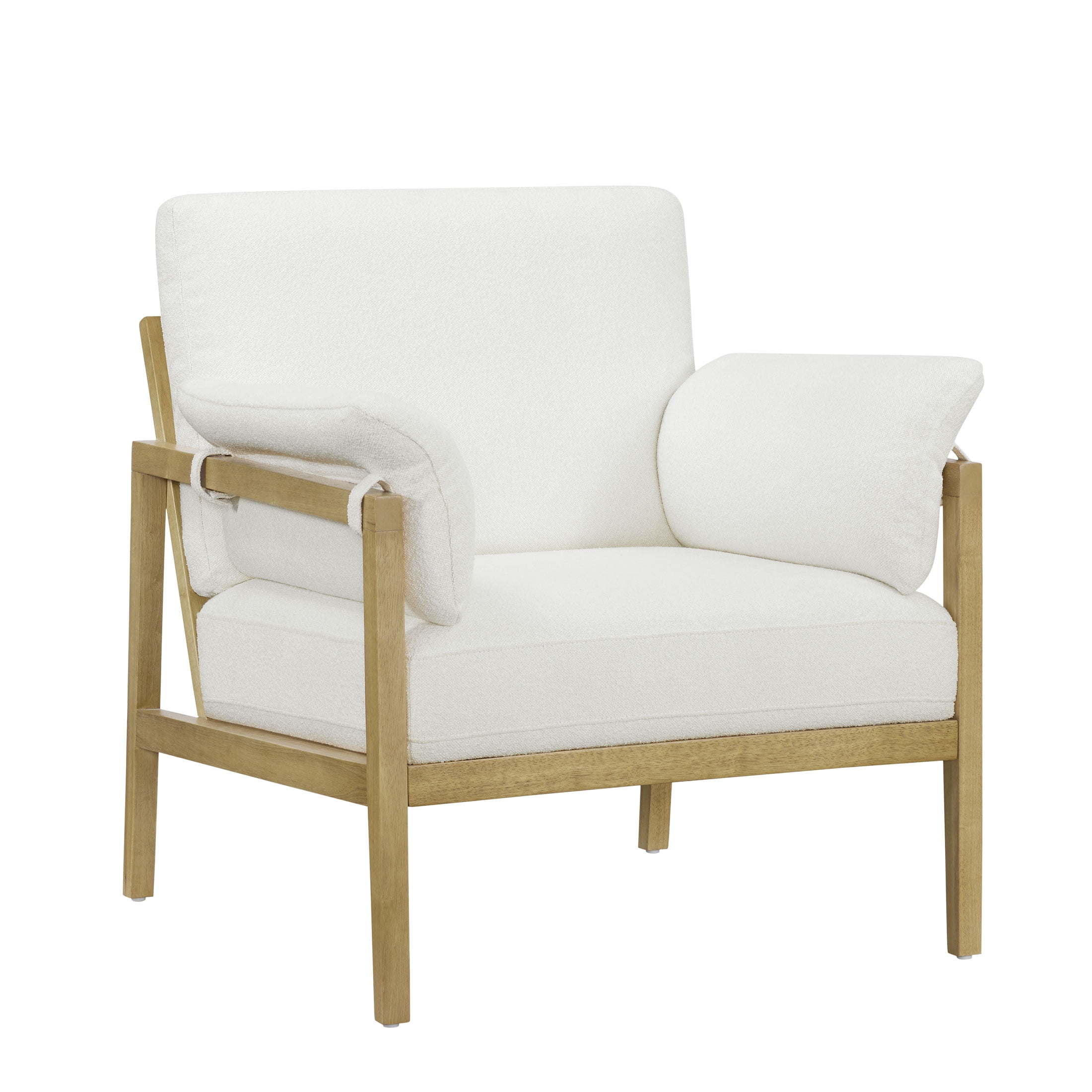 Beautiful Drew Accent Chair by Drew Barrymore Sage Boucle
