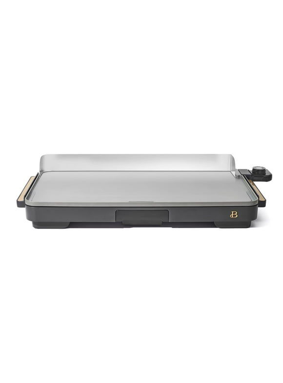 Beautiful XL Electric Griddle 12" x 22"- Non-Stick, Oyster Gray by Drew Barrymore
