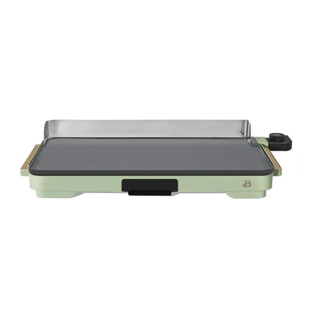 Beautiful XL Electric Griddle 12" x 22"- Non-Stick, Sage Green by Drew Barrymore