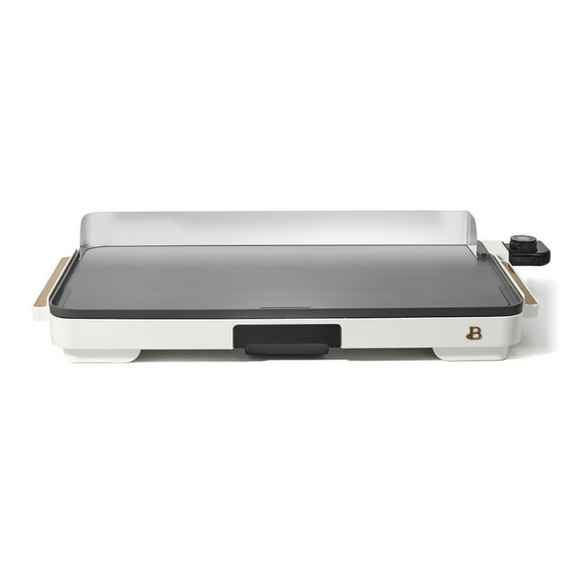 Beautiful XL Electric Griddle 12" x 22" NonStick, White Icing by Drew Barrymore