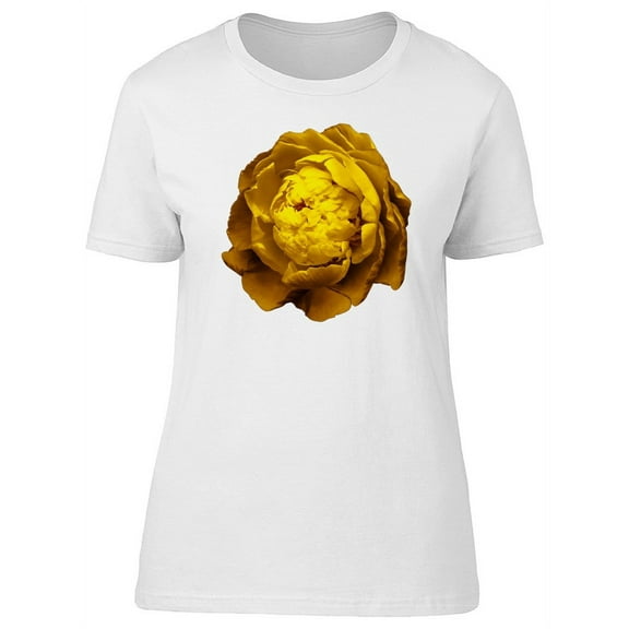 Beautiful Yellow Flower Bud T-Shirt Women -Image by Shutterstock, Female Large