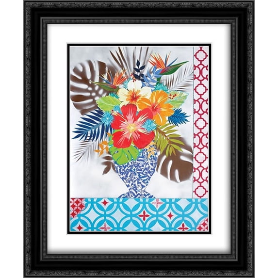 Beautiful and Brief 2x Matted 20x24 Black Ornate Framed Art Print by Peck, Jennifer