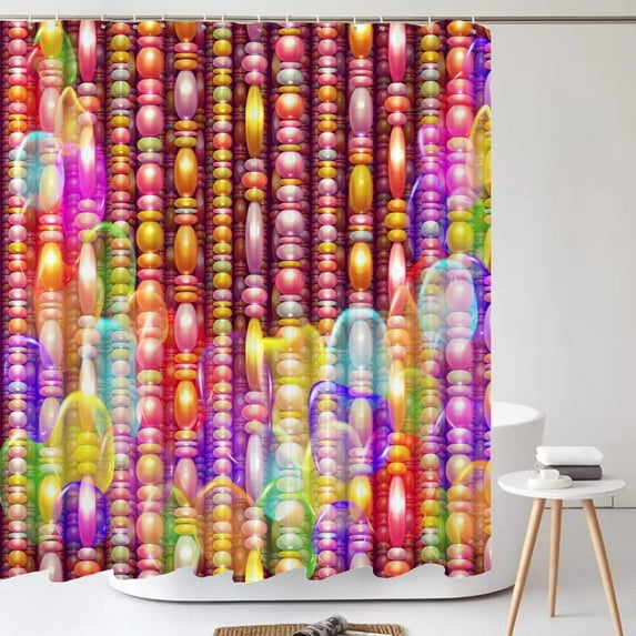 Beautiful and Dreamy Stripes Shower Curtain Waterproof Polyester Girl tic Bathroom Curtains Home Decor Curtain