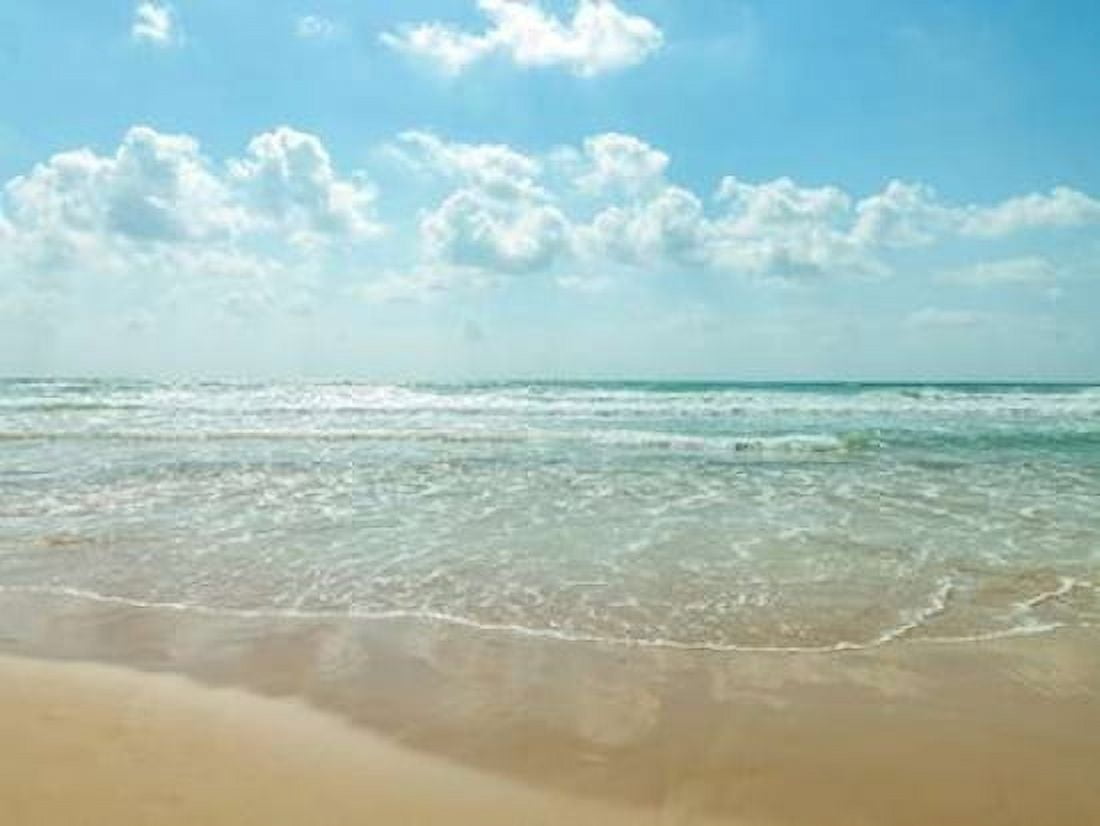 Beautiful beach with cloudscape Canvas Art - Assaf Frank (18 x 24)