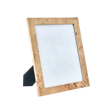Beautiful by Drew 8 x 10 Burlwood Picture Frame, Natural Wood Look, Rectangle, Tabletop or Wall Display