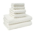 thumbnail image 1 of Beautiful by Drew Barrymore 6-Piece Dot Bath Towel Set, 100% Cotton, Off White, 1 of 5