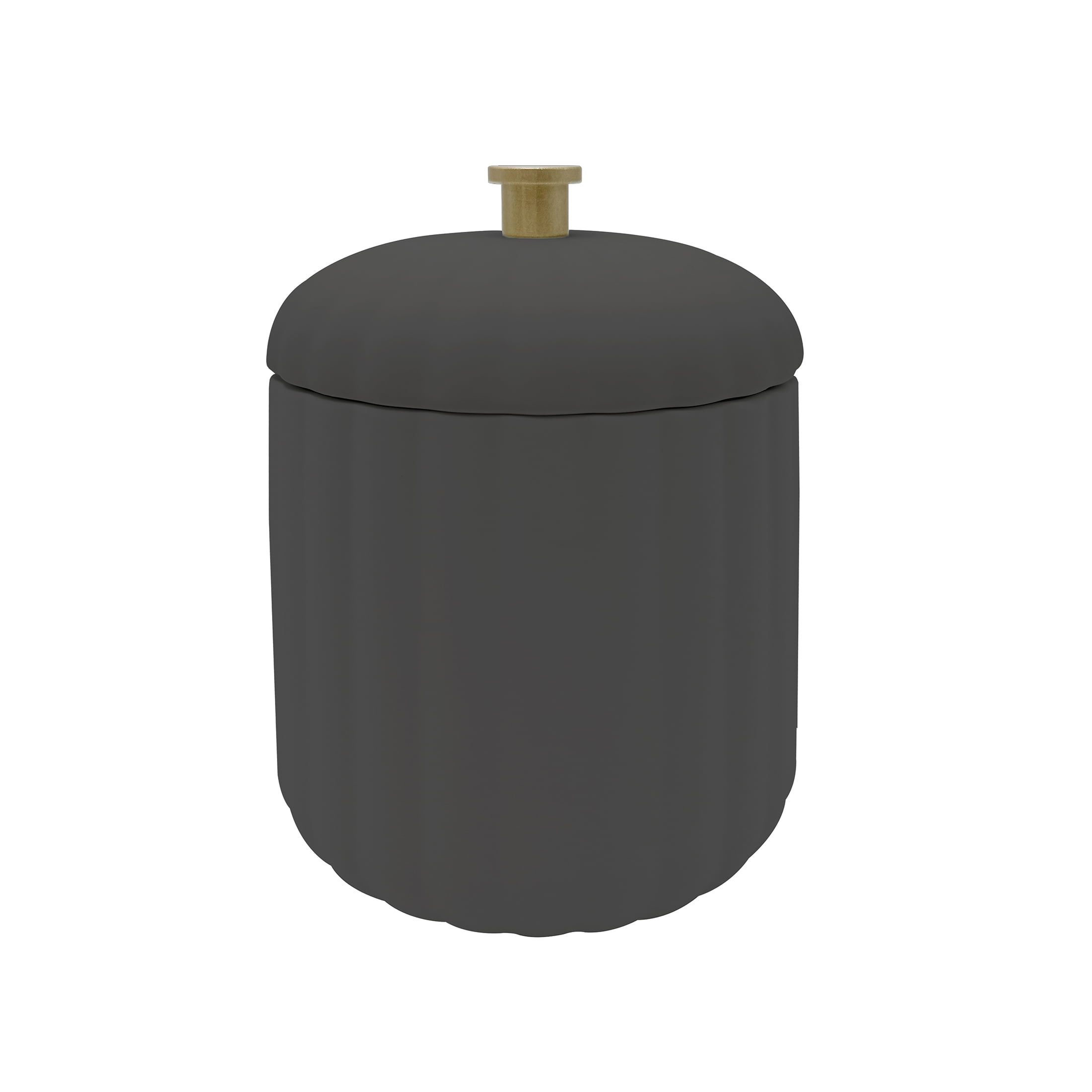 Beautiful By Drew Barrymore Bathroom Canister- Dark Gray - Walmart.com