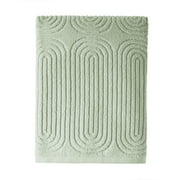 Beautiful by Drew Barrymore Textured Bath Towel, 100% Cotton, Sage Green