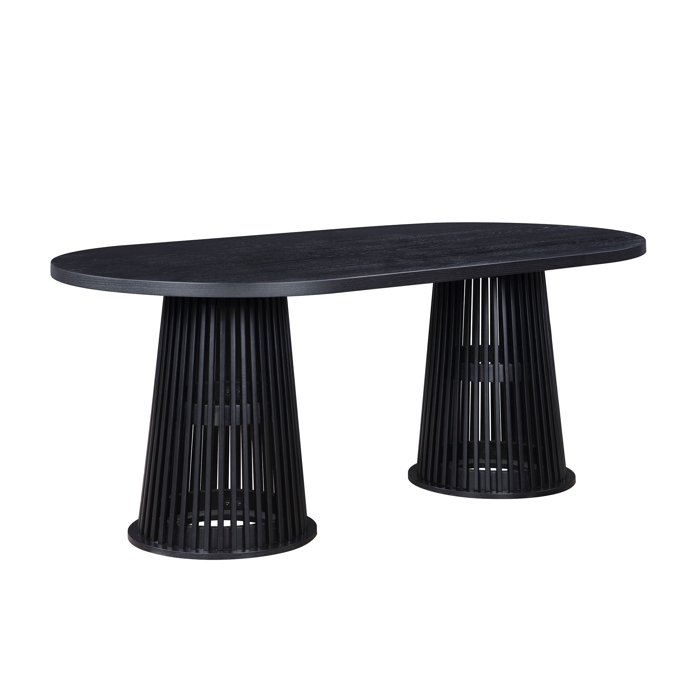 Beautiful by Drew Oval Dining Table, Rich Black