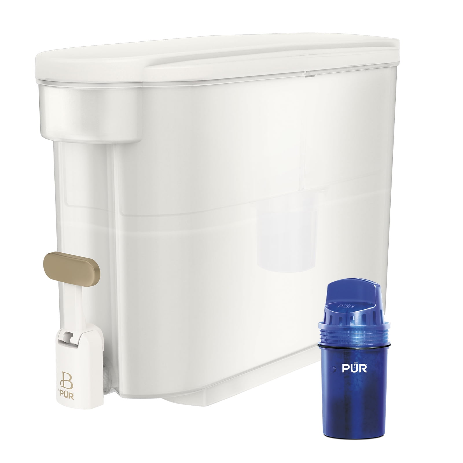 Beautiful by PUR 30 Cup Dispenser Water Filtration System, Filter Included, White Icing (PDS1820W) - Walmart.com