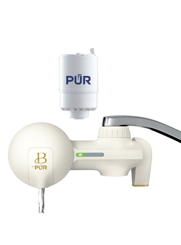 Beautiful by PUR Horizontal Faucet Mount Filtration System, White Icing (PFM420W)