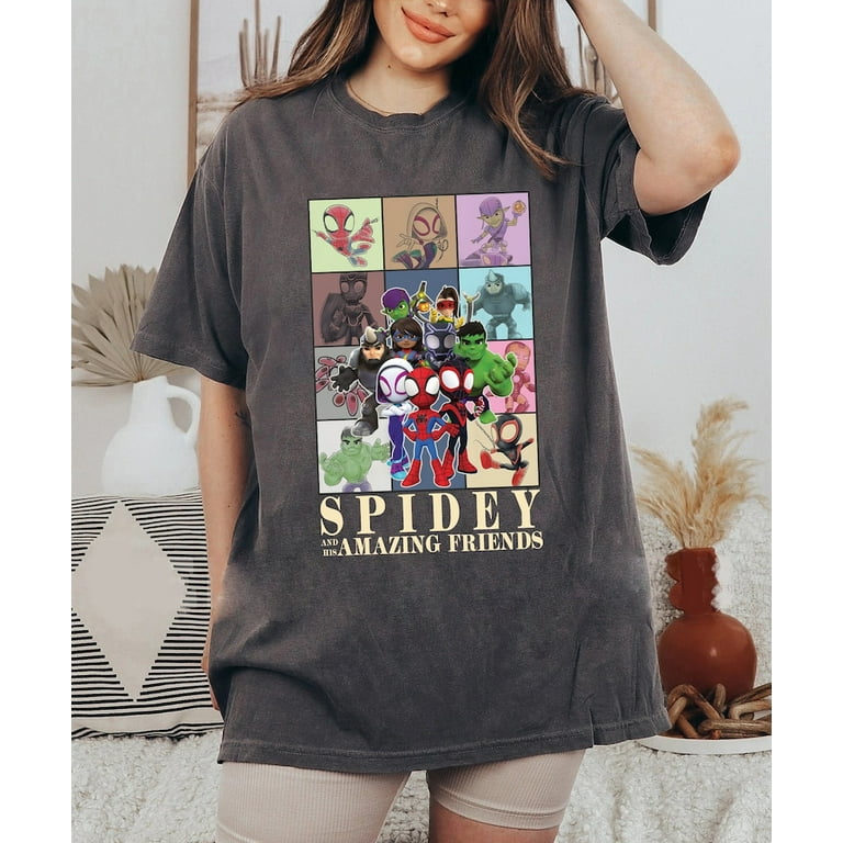Beautiful comfort shirt model Spidey And His Amazing Friends Comfort Colors Shirts Make Your Own Superhero Shirt Spider Party Family Matching Shirt Super Hero Tee Walmart