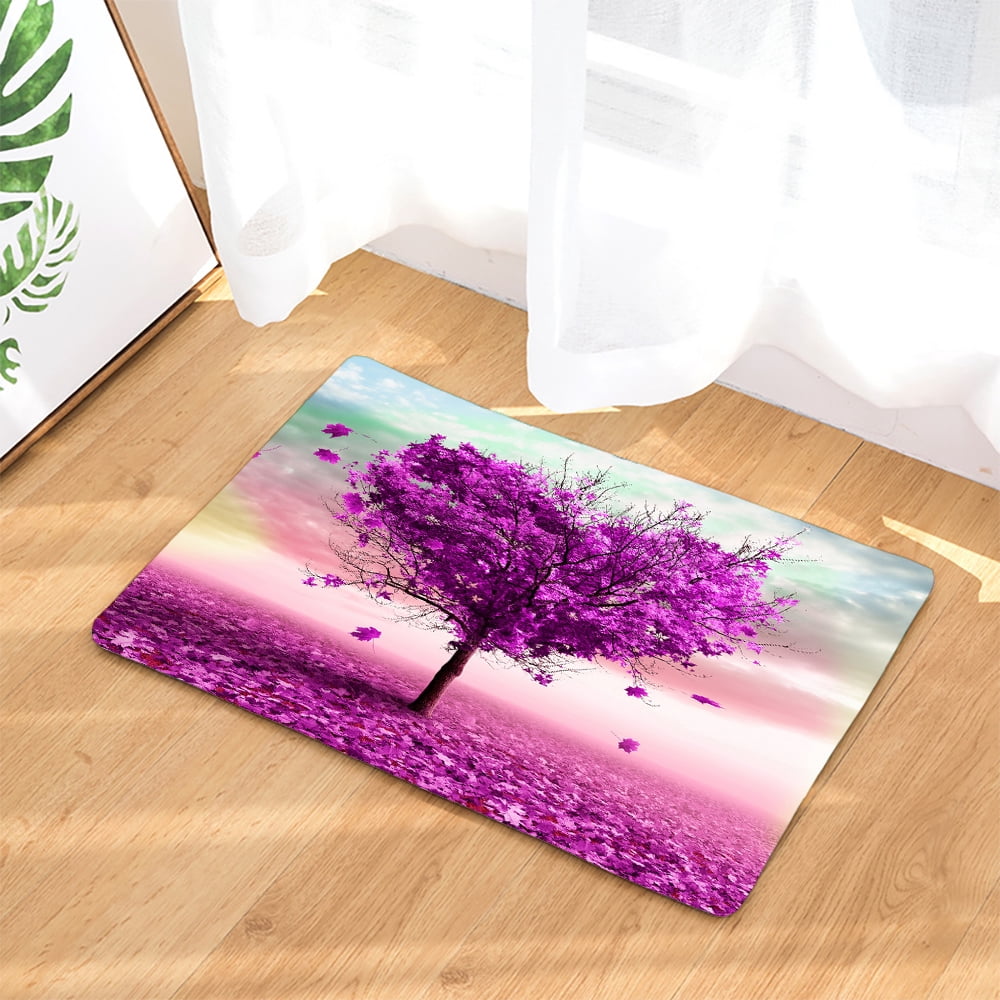 Beautiful heartshaped Tree Fabric Shower Curtains Bath Mats Rugs