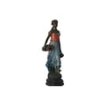 thumbnail image 1 of Nifao Beautiful lady with grapes bronze statue – Home Office Decor Sculpture, 14"L x 6"W x 20"H, 1 of 11