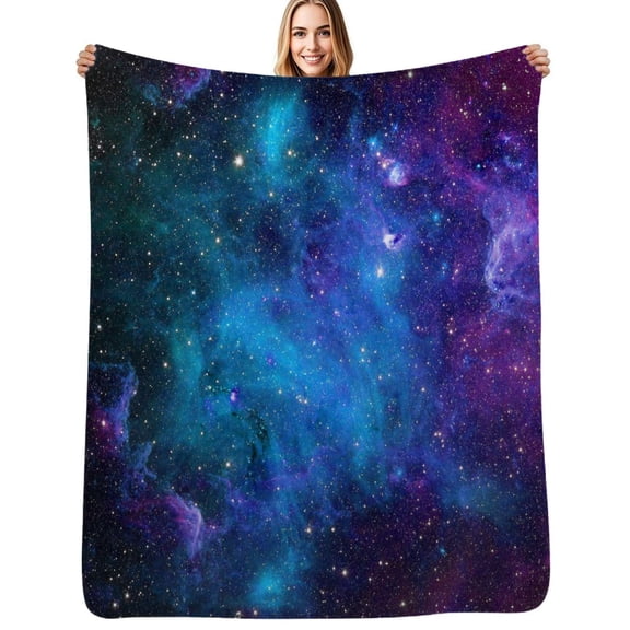 Beautiful space, stars, planets, cosmos Soft Blanket Travel Bedding Throws Flannel Bedspread Sofa Bed Cover