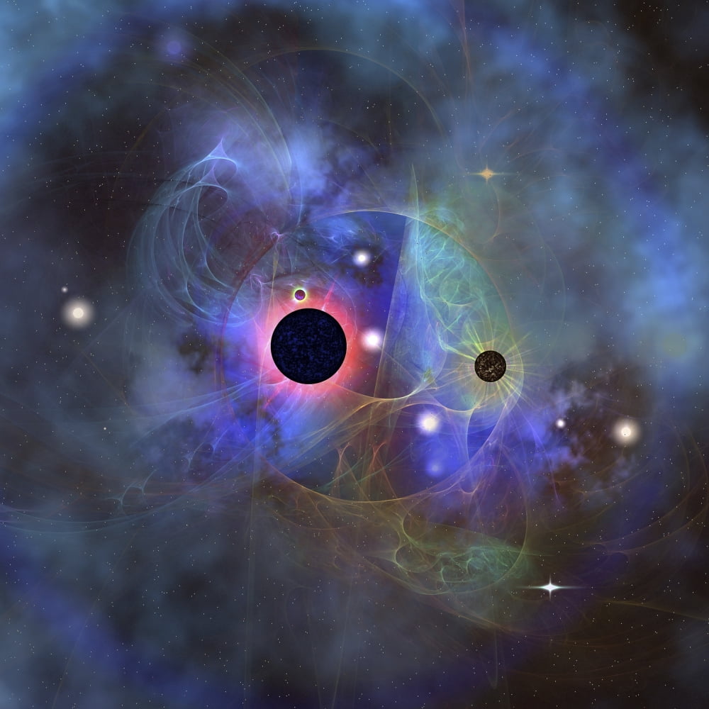 Beautiful stars black holes and nebulae Canvas Art - Corey FordStocktrek Images (28 x 28)