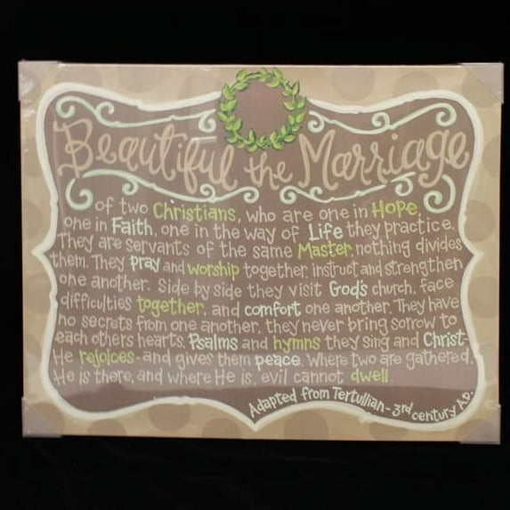 Beautiful the Marriage Canvas