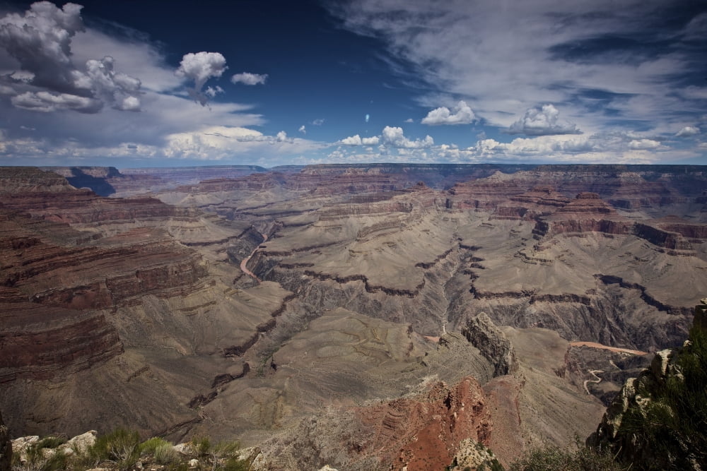 Beautiful vista of Grand Canyon from Hopi Point Arizona Canvas Art - Terry MooreStocktrek Images (18 x 12)