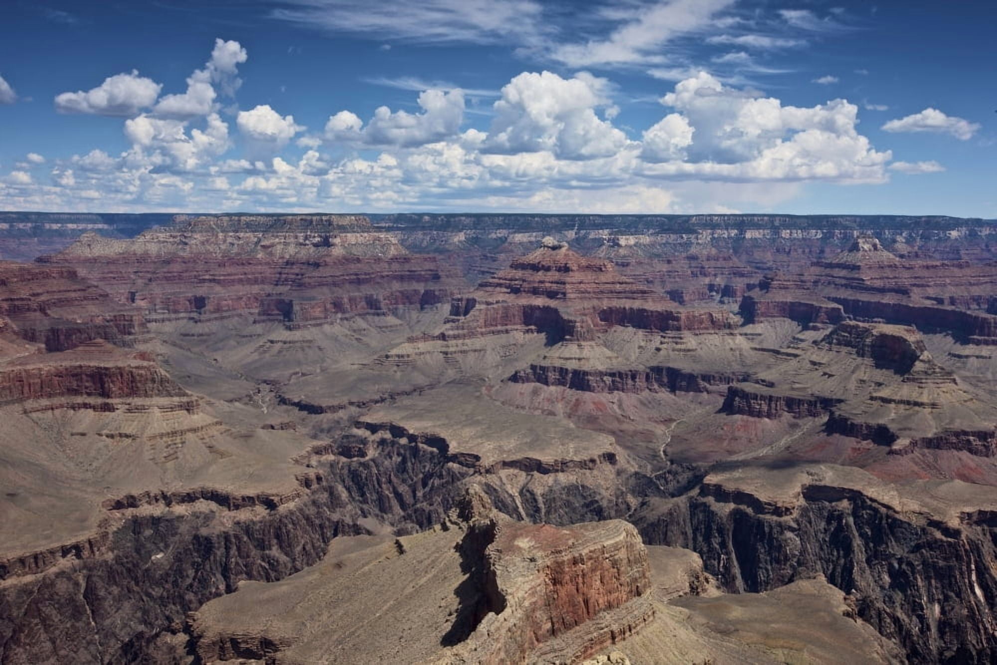 Beautiful vista of Grand Canyon from Hopi Point Arizona Canvas Art - Terry MooreStocktrek Images (35 x 23)