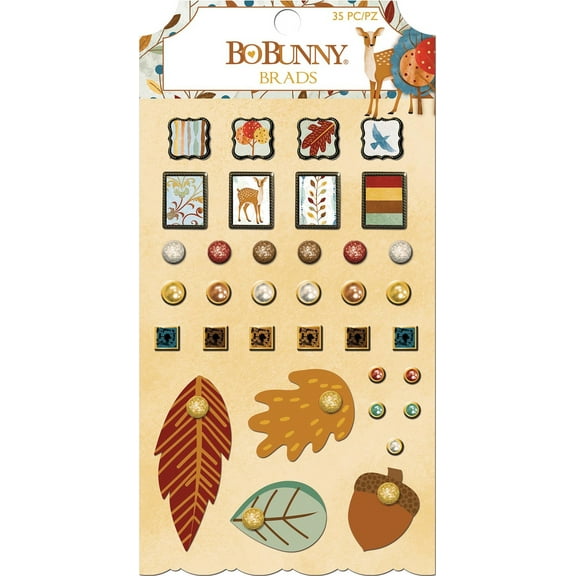 Beautifully Brisk Brads 35/Pkg-