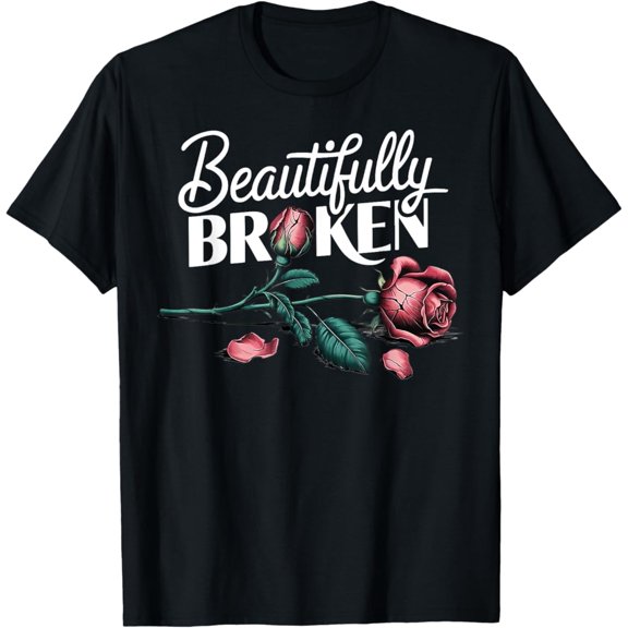 Beautifully Broken Rose Flower T-Shirt