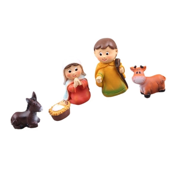 Beautifully Craft Nativity Scene Figures For Creating Warm Religious Atmospheres At Homes Table top Playsets Decors