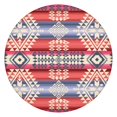 thumbnail image 1 of Beautifully Designed Bohemian Round Table Cover, Features Floral Motifs and Elasticized Edge for a Secure Fit on 56 Inch Tables, 1 of 7