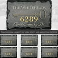 thumbnail image 1 of Beautifully Handcrafted and Customizable Slate Home Address Plaque, 1 of 6