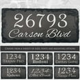 thumbnail image 1 of Beautifully Handcrafted and Customizable Slate Home Address Plaque, 1 of 6