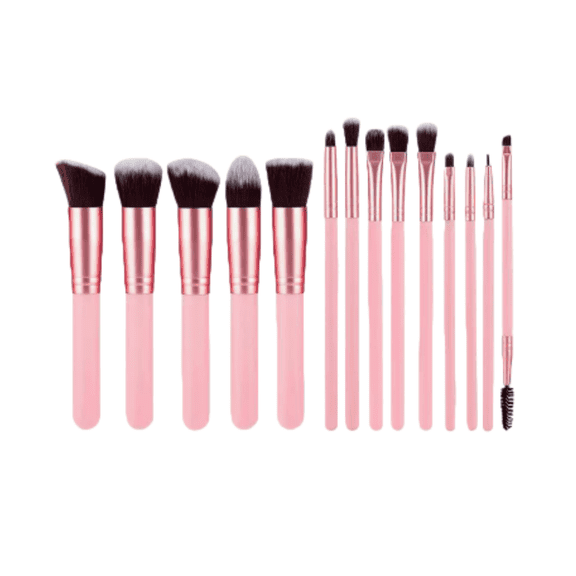 Beautifully Makeup Brush, 14 Piece Set with PU Bag