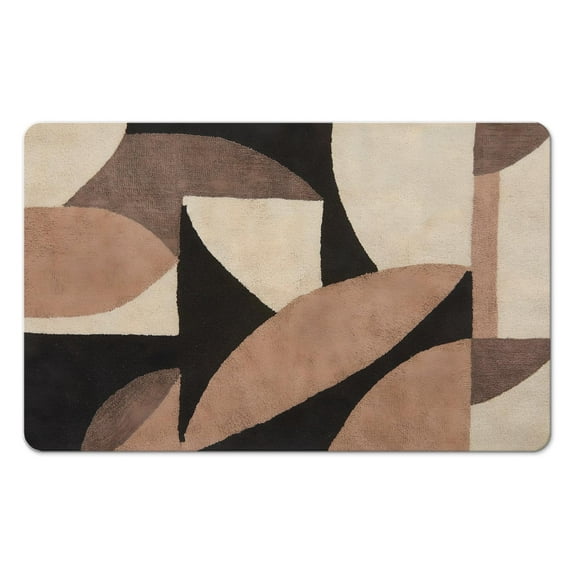 Beautify Your Space with Non-Slip Modern Area Rug, Geometric Design, Soft, Washable, Non-Shedding, 20x32 inch - Perfect as Bathroom Rugs and for all your Indoor Areas