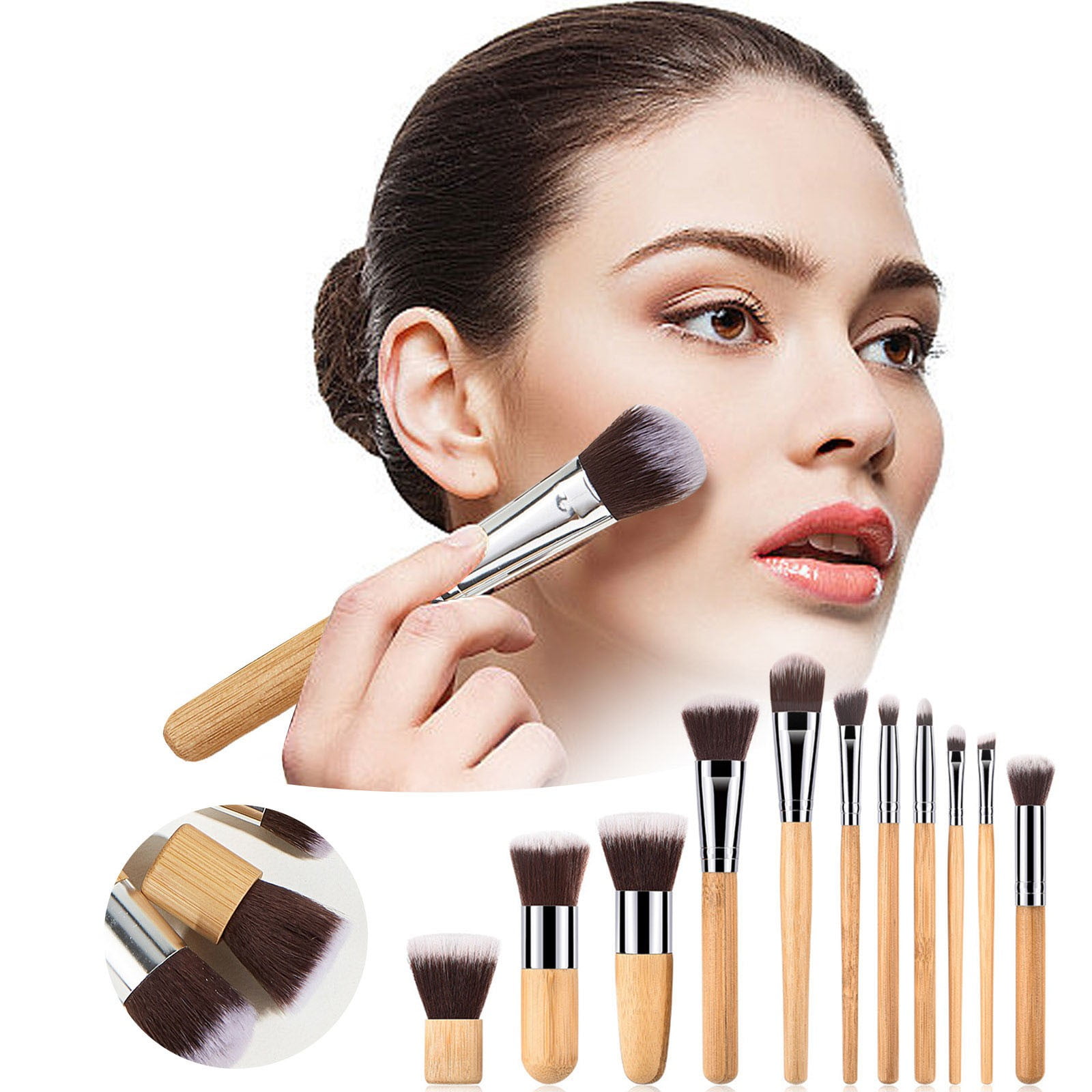 Beautify Store Vanity Hair Stencils Foundation Makeup Brush Flat Top for Face en Girls Merchandise Concealer Brush under Eye Lipstick Brush Makeup Brushes Cute Foundation Makeup Brushes Makeup Plate