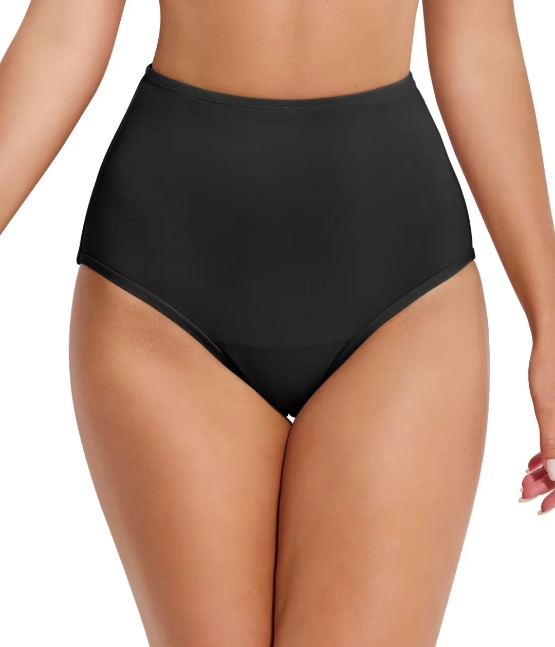 Beautikini Period Swimwear Menstrual Leakproof Bikini Bottom High Waisted  Bathing Suit Bottom